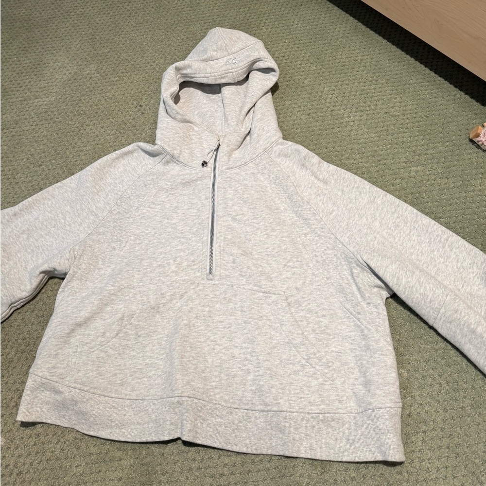 Lululemon Scuba hooded semi cropped quarter zip